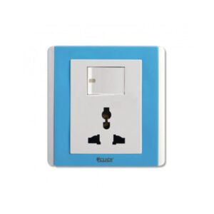CLICK-IRISH-3 PIN UNIVERSAL SOCKET WITH SWITCH,13A