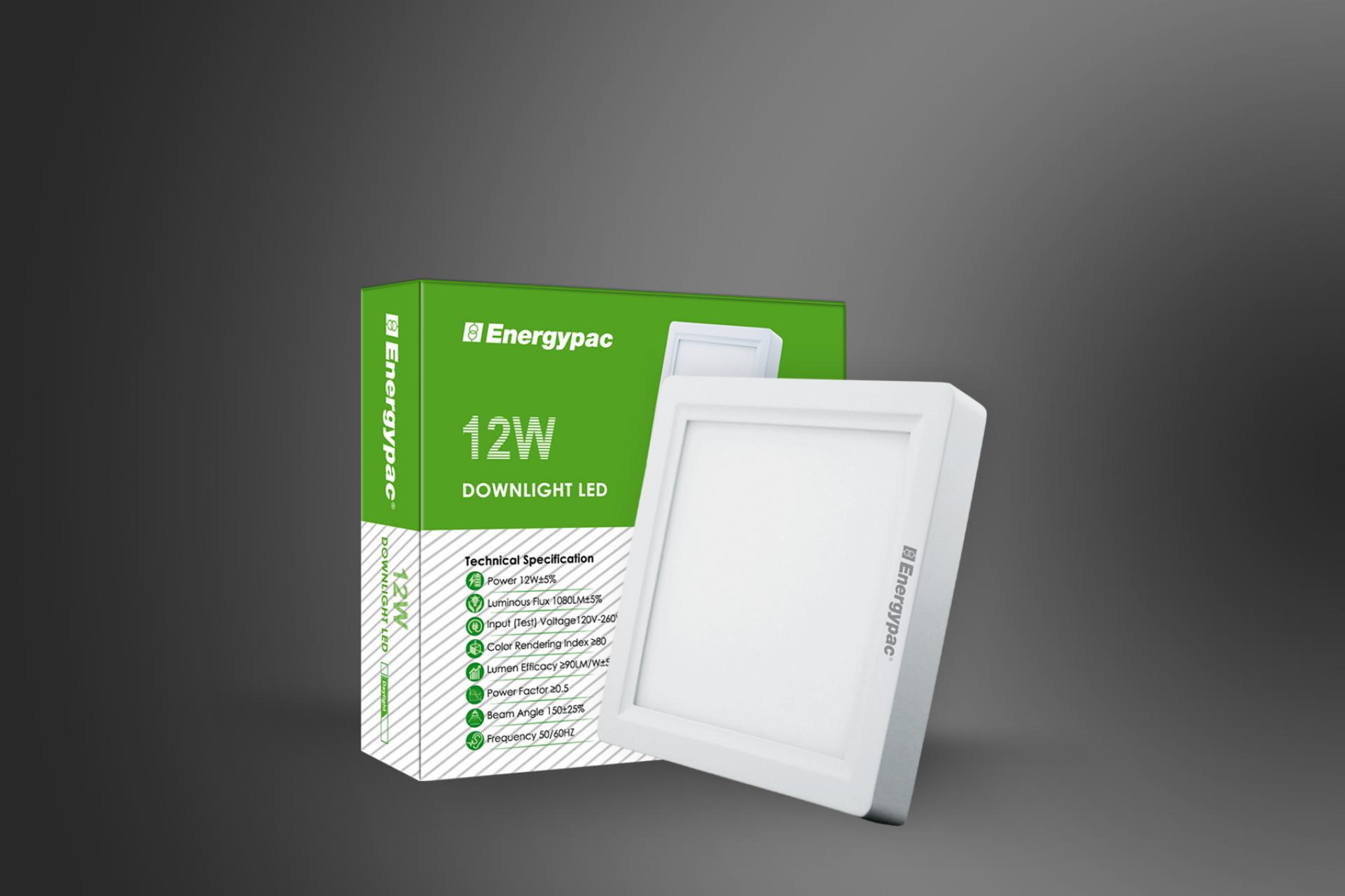ENERGYPAC SURFACE SQUARE DOWN LIGHT LED 12W - Image 2