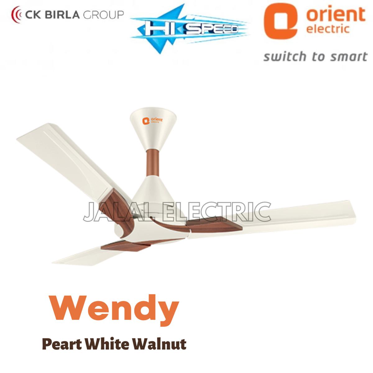 Orient Wendy 56" Ceiling Fan (Pearl White Walnut)