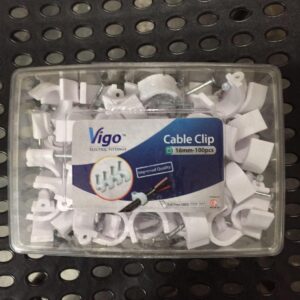 16 MM NAIL TYPE PVC SADDLE 12 pcs