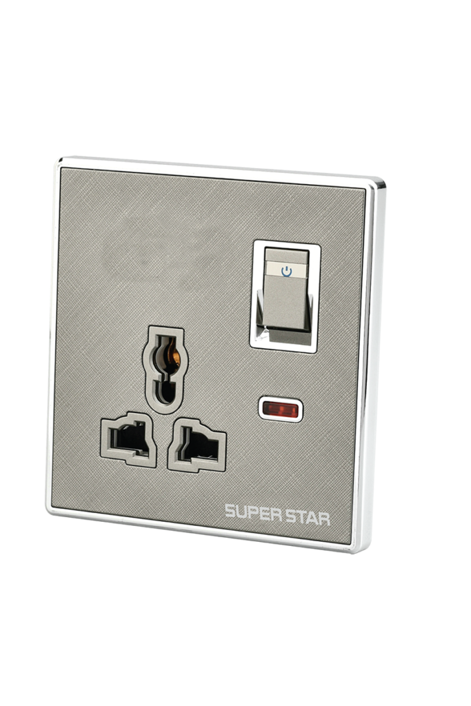 SUPER STAR Ultimate Three Pin Multi Socket With Switch