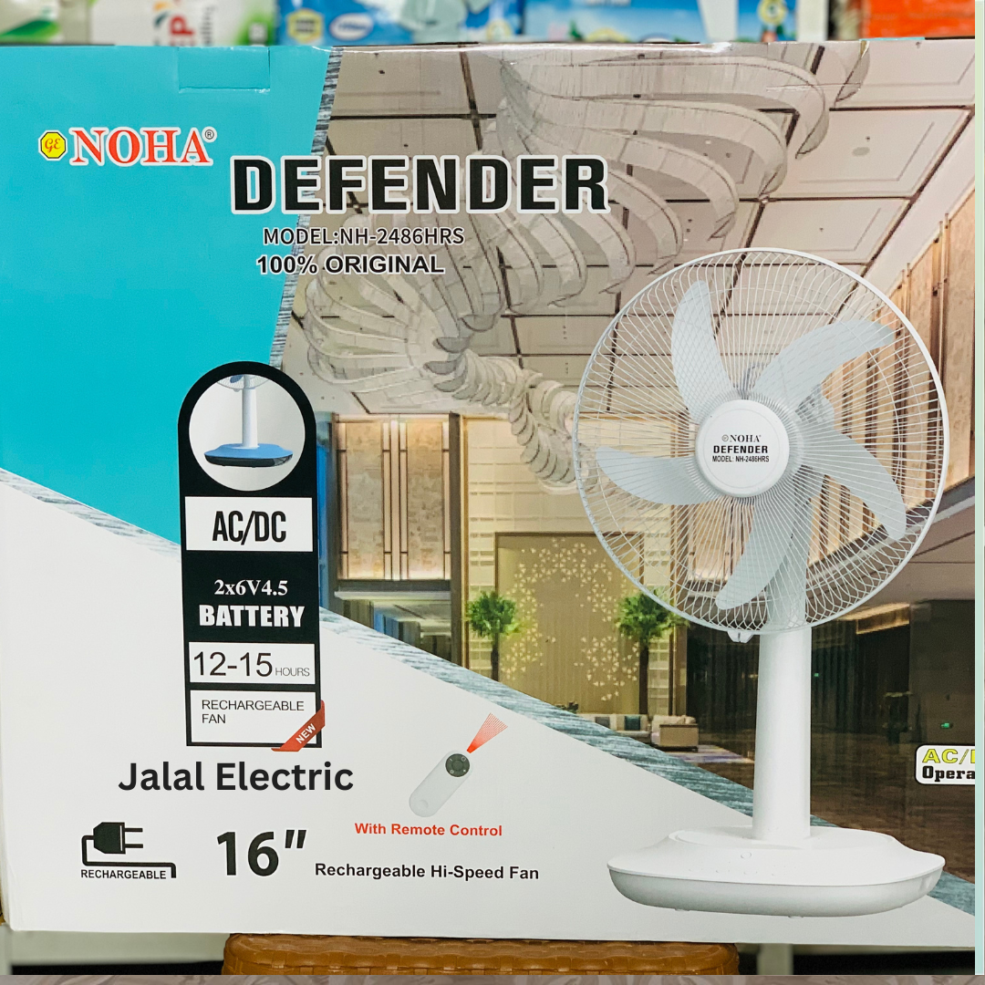 Defender | Kennedi (NH-2486HRS) 16 inch AC/DC Full Rechargeable fan - Image 5