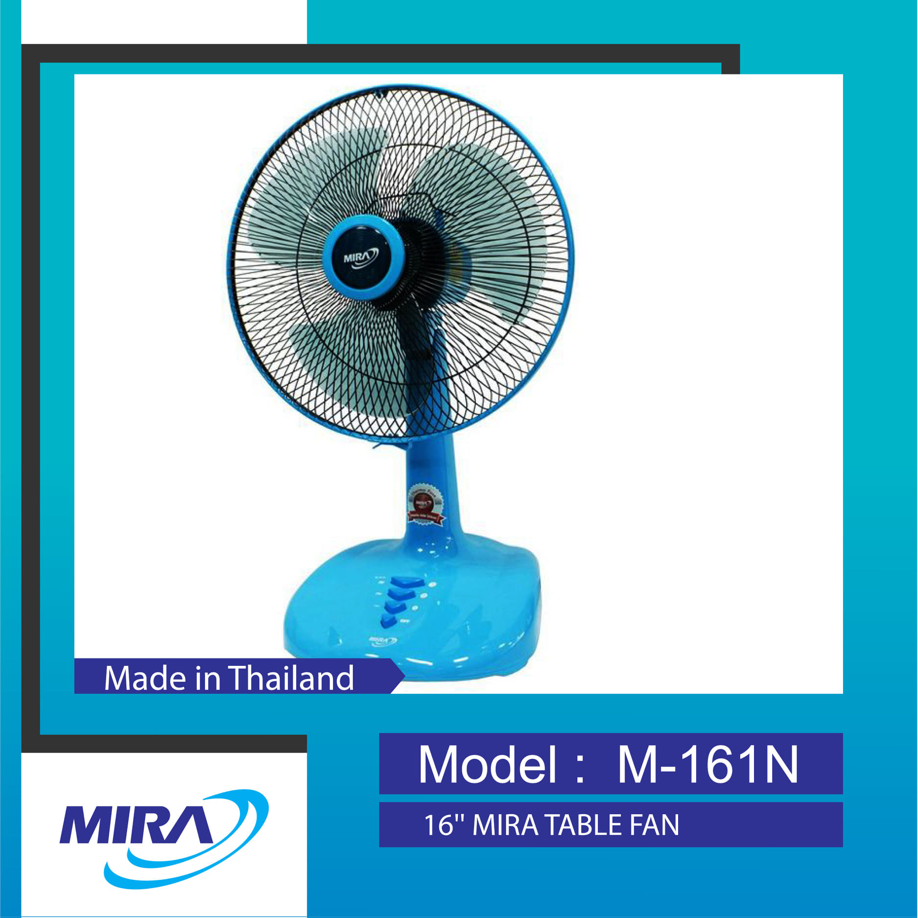 Mira 16″ Desk Fan M-161N - Image 2