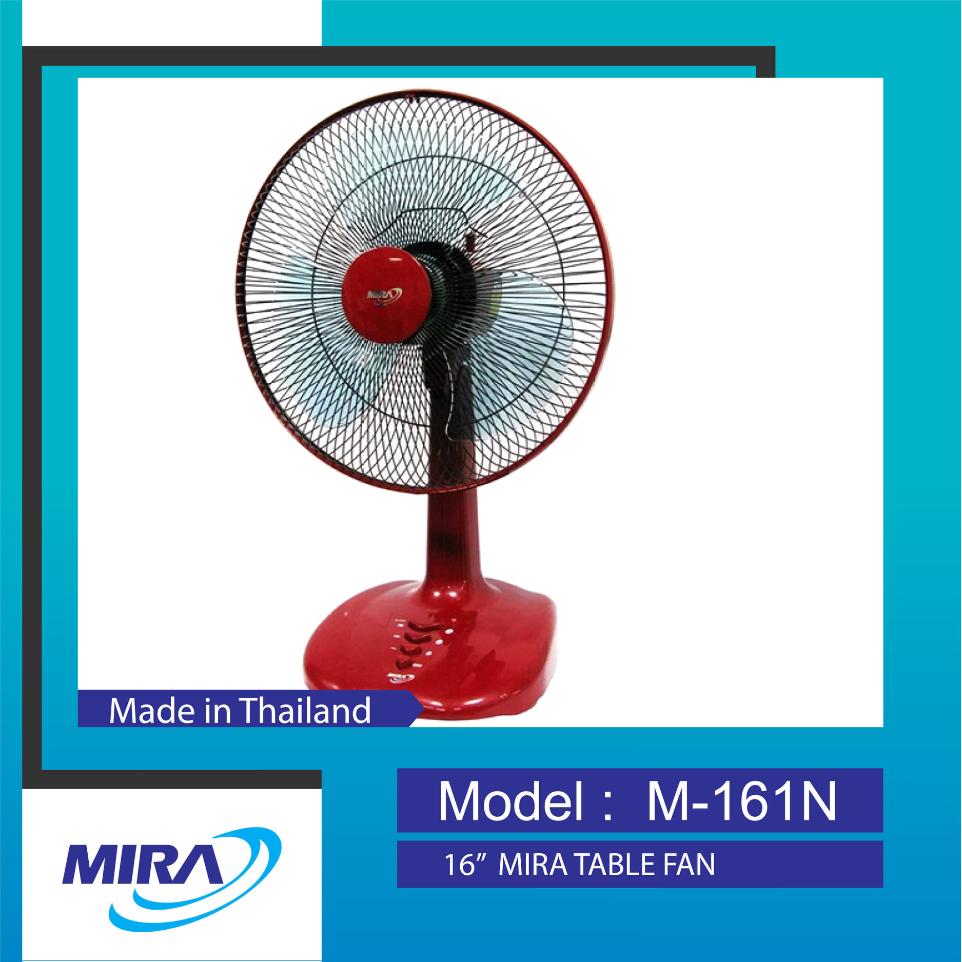 Mira 16″ Desk Fan M-161N