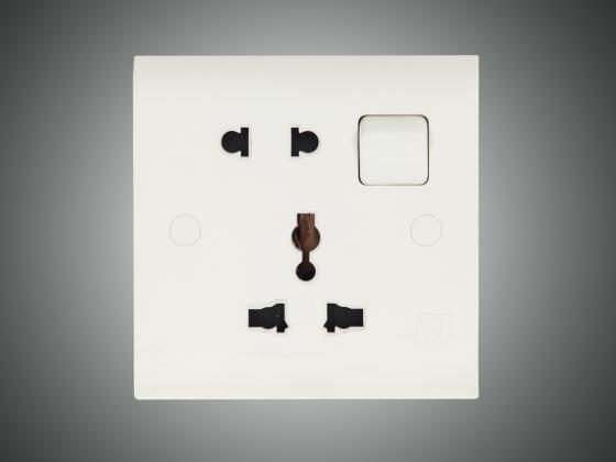 Energypac Elegant Series 13A 5 Pin Multi Function Combination Socket 5Pin Electrical