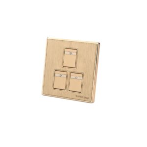 Super Star Glamour 10A 3 Gang Electrical Wall Switch Three 3Gang