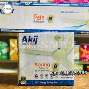Akij Ceiling Fan 56 Inch Spring Model 320 rpm, 65w, 07 Years Replacement Guarantee
