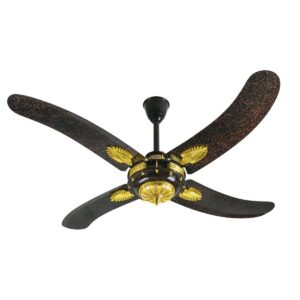 Pak Punjab CHROMA PLUS (BLACK + COPPER) 4 Blades 56 Inch Ceiling Fan - Made in Pakistan