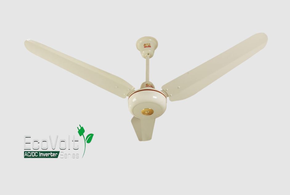 GFC Solar Standard Model Ceiling Fan 56 Inch Remote Control (AC+DC) Only 52 watt