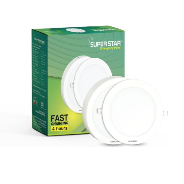 Super Star Emergency Panel LED Surface Round 12W