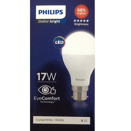 Philips StellarBright 17W 1700lm B22(Pin Type) 6500K A67 Cool Day Light - Image 2