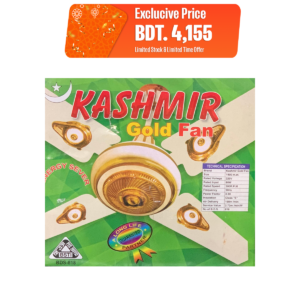 Kashmir Gold Exclusive 56" Ceiling Fan- 04 Blades (10 Years Repless Warranty)