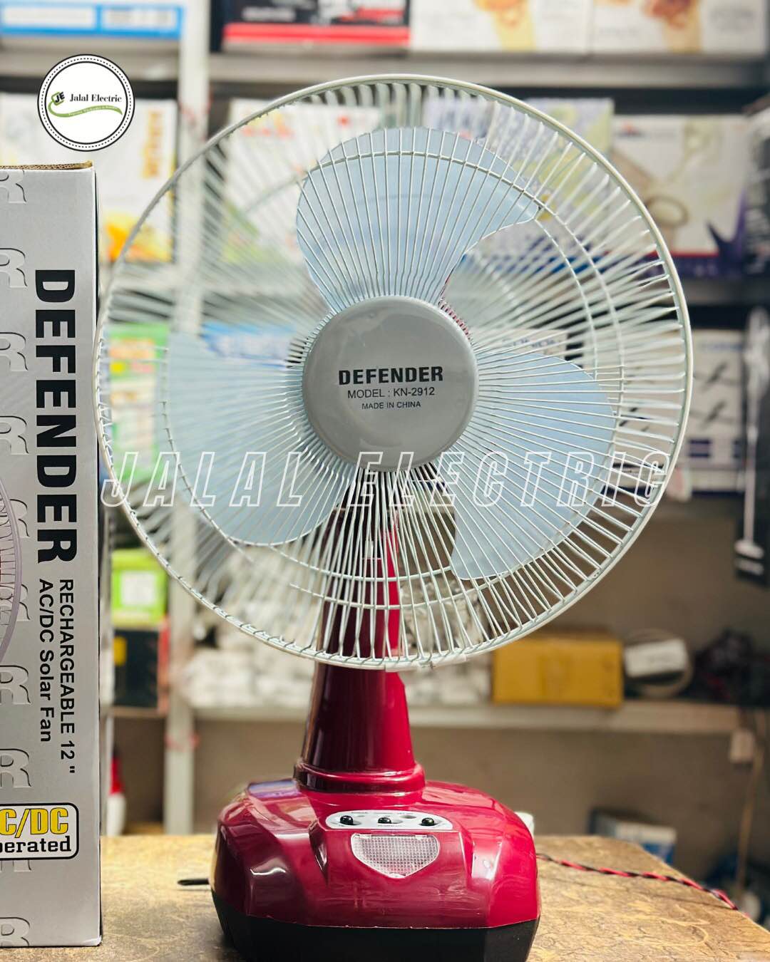 Defender Rechargeable Fan (12") 2912-7.0Ah bettery (High Quality Imported) - Image 4