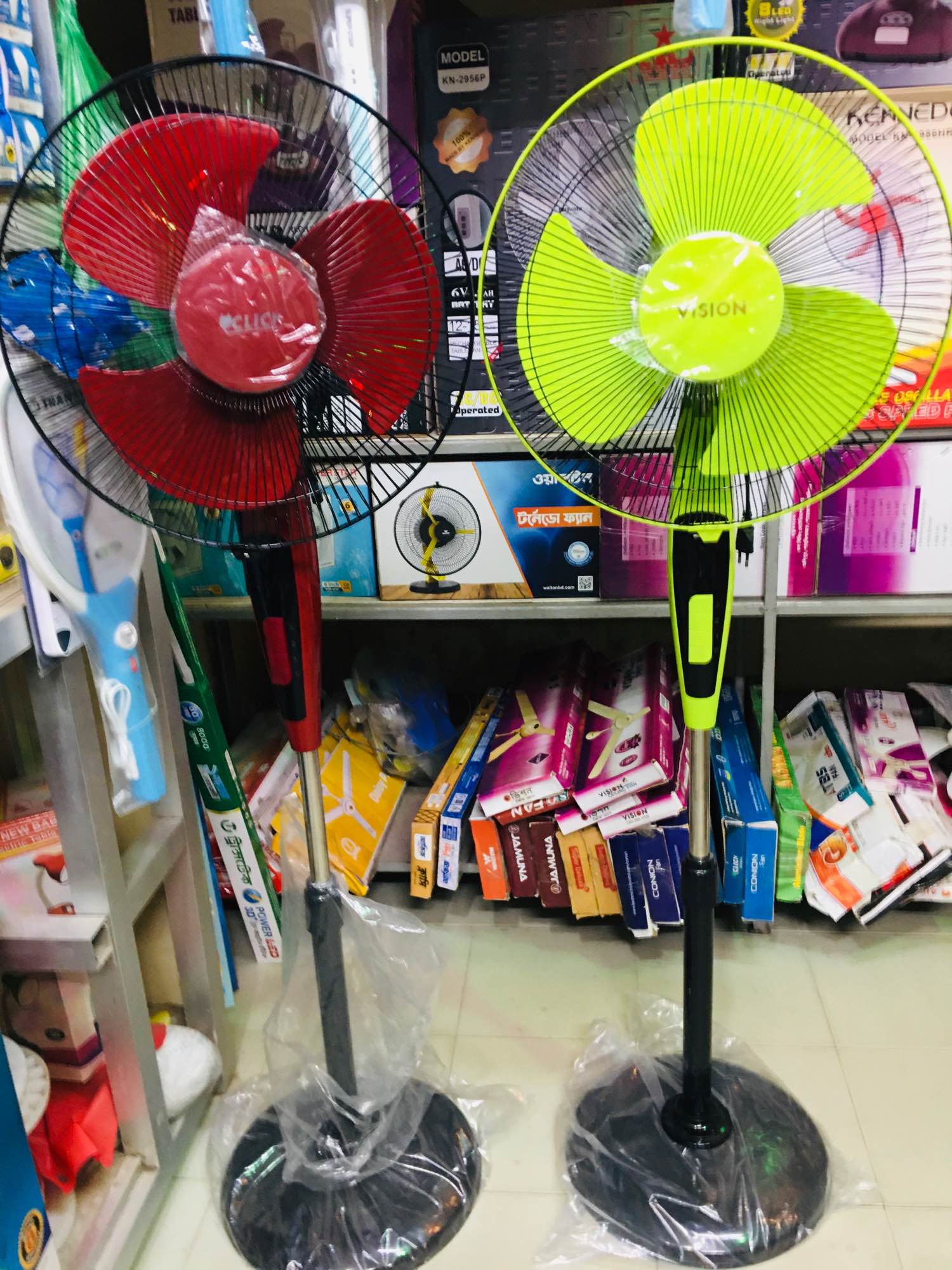 Click Super Speed Cyclone Stand Fan - 16" High Speed Fan - Image 2