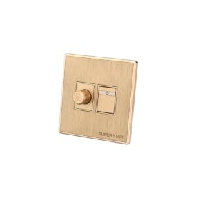 Super Star Glamour Fan Regulator Dimmer with Switch Speed Controller Outlet