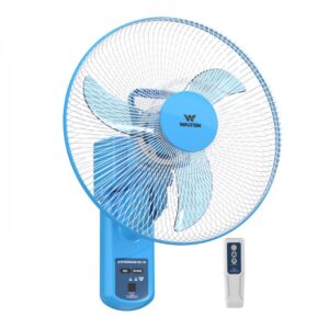 Walton Remote Control Rechargeable Wall Fan (AC/DC)