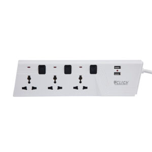 CLICK Super USB Extension Cord 2pin 3skt 3Y