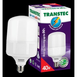 Transtec পাওয়ার led বাল্ব-উষ্ণ সাদা-স্ক্রু টাইপ-40 w
