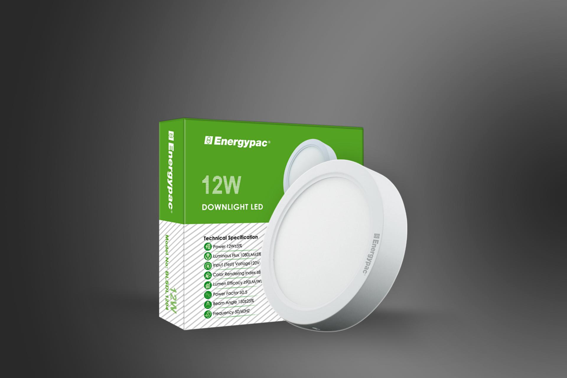ENERGYPAC SURFACE SQUARE DOWN LIGHT LED 12W